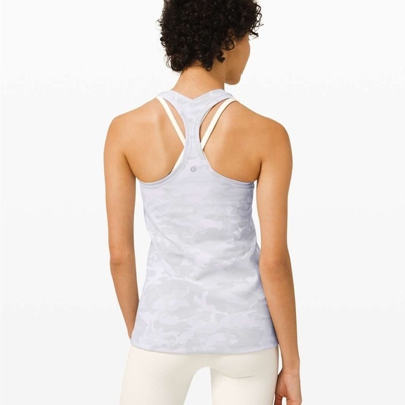 Lululemon Cool Racerback in Incognito Camo Jacquard Alpine White Starlight - Picture 3 of 9